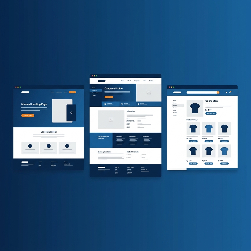 Landing Page, Company Profile, atau Toko Online? Pilih yang Tepat untuk Bisnis Anda