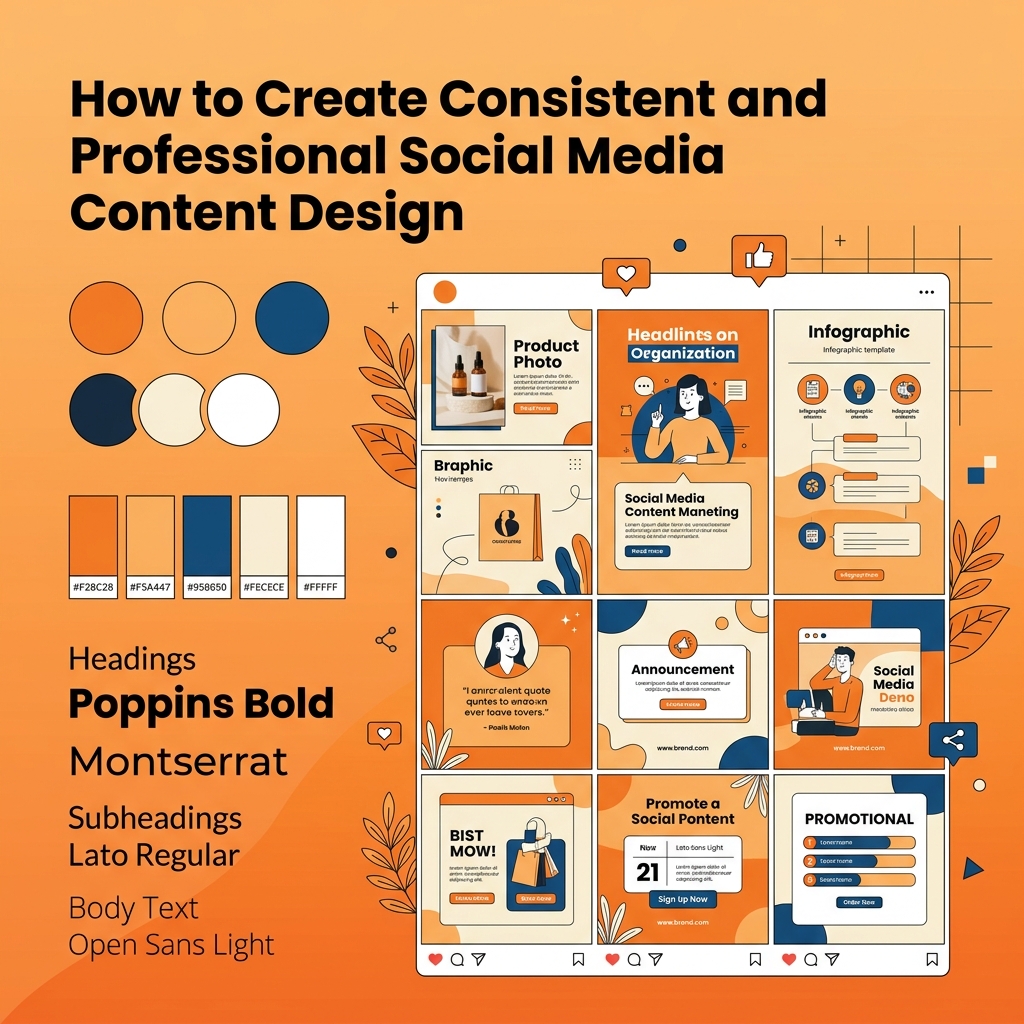 Cara Membuat Desain Konten Media Sosial yang Konsisten dan Profesional